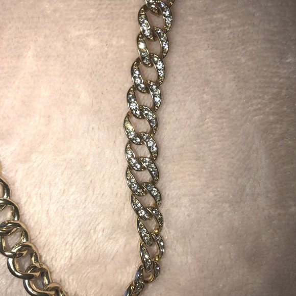 Gold Chain with “Diamonds” - Picture 2 of 6